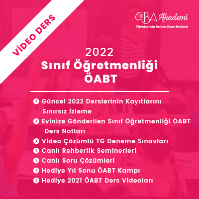 2022 Sınıf Öğretmenliği ÖABT VİDEO DERS