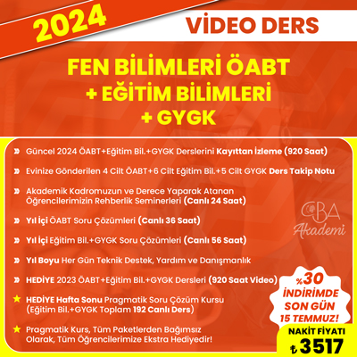 2024 SOSYAL BİLGİLER ÖABT (Akşam) + EĞİTİM BİL. (Akşam Grubu) CANLI DERS